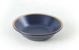 24 darabos étkészlet kék/arany/kerámia