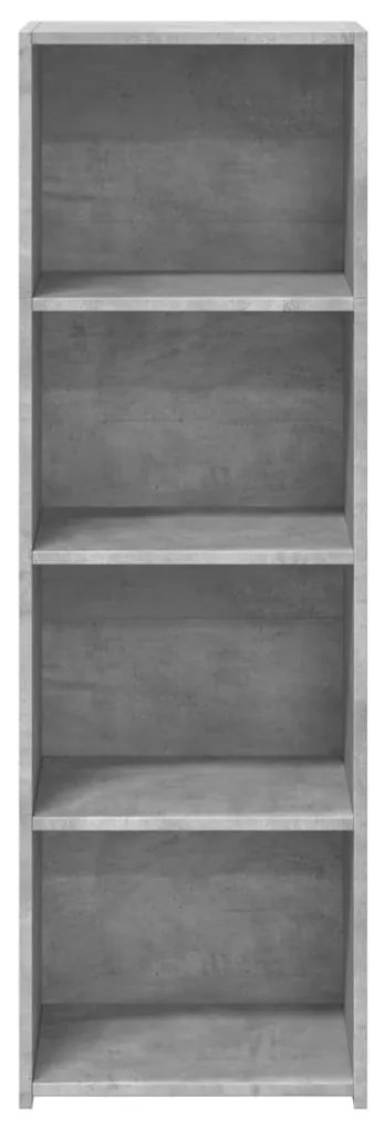 betonszürke szerelt fa magasszekrény 40 x 41 x 124 cm