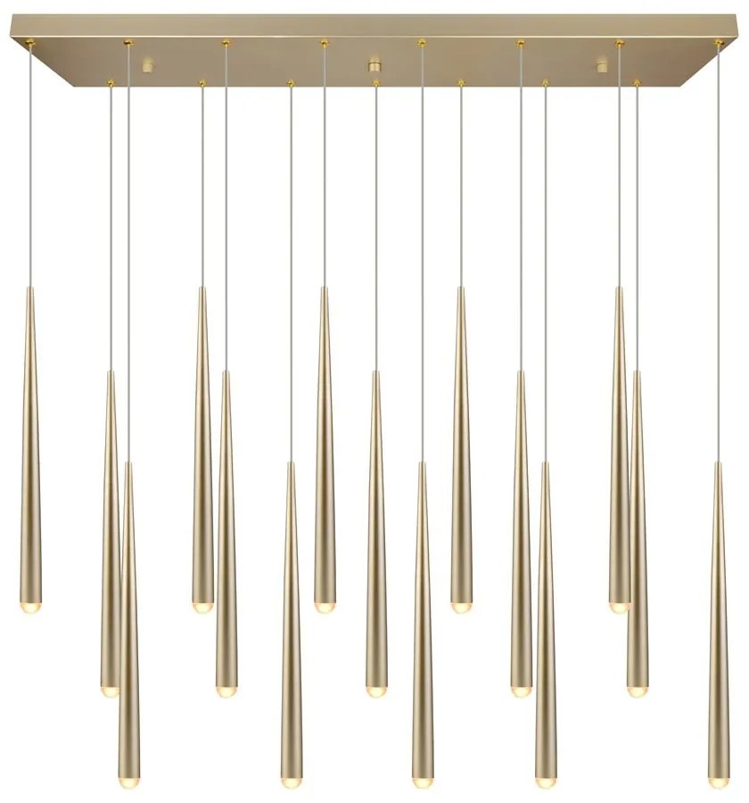 Aranyszínű LED függőlámpa Cala – Trio Select