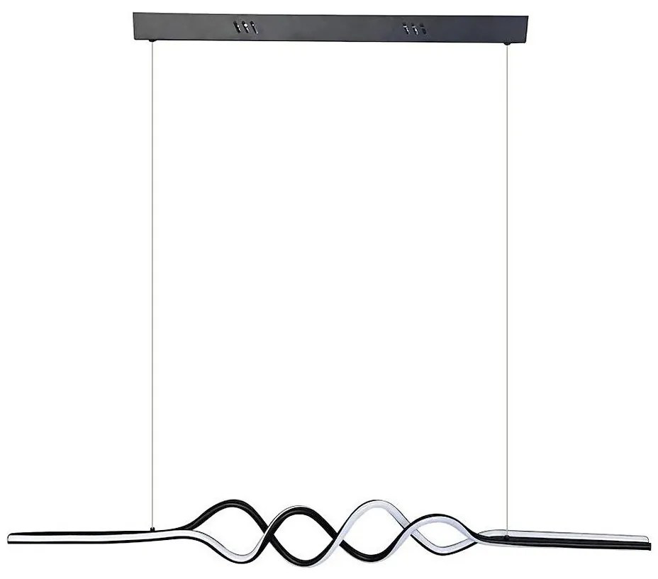 LED Csillár zsinóron ANCONA LED/36W/230V fekete