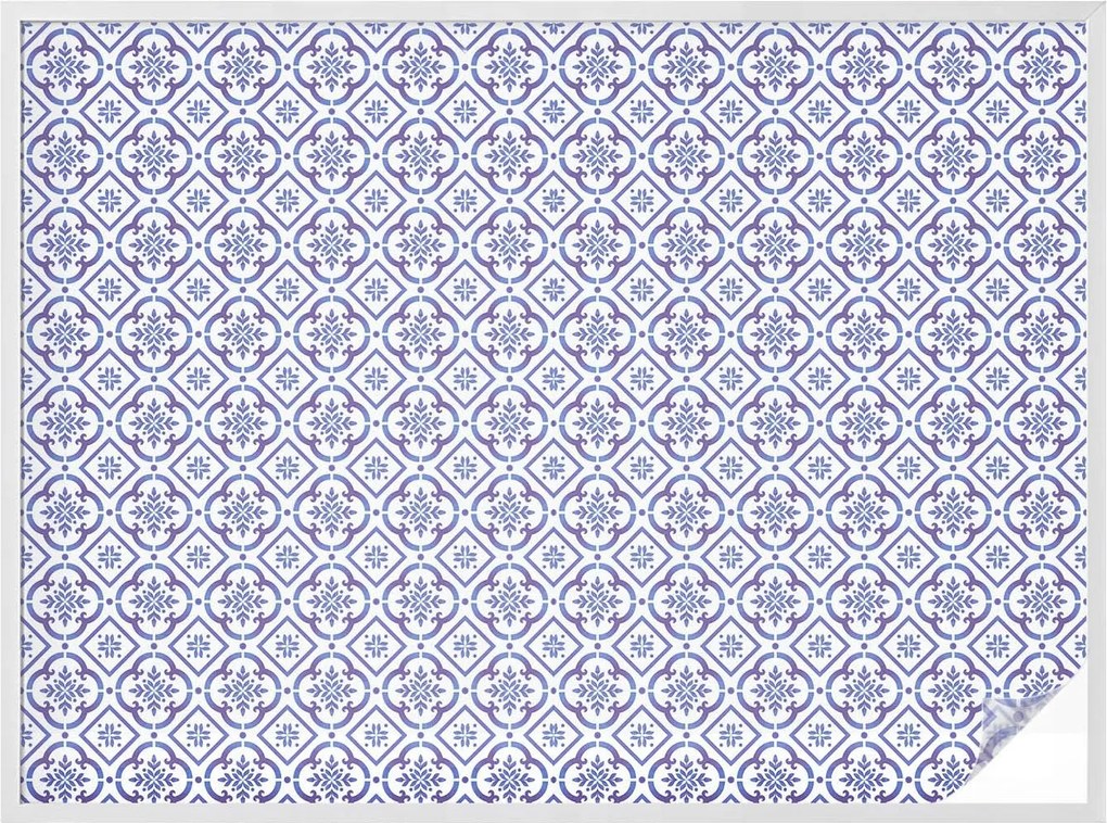 Ablakfólia Öntapadós Adatvédelem Kék csempe 200x146