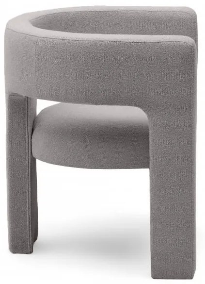 Világosszürke design fotel ALPAH LOOP