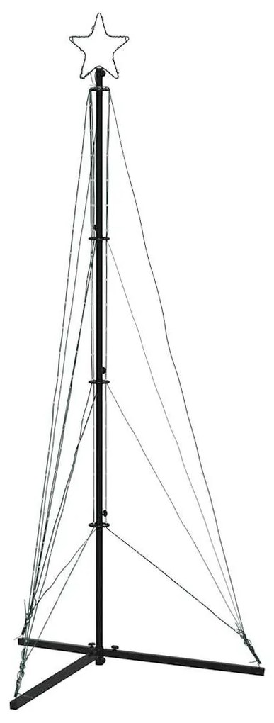 színes LED karácsonyfa 363 LED 182 cm