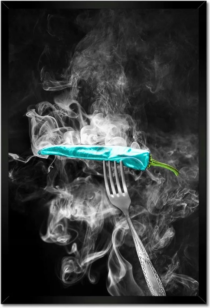 Poszterek keretben 40x60 Türkiz paprika