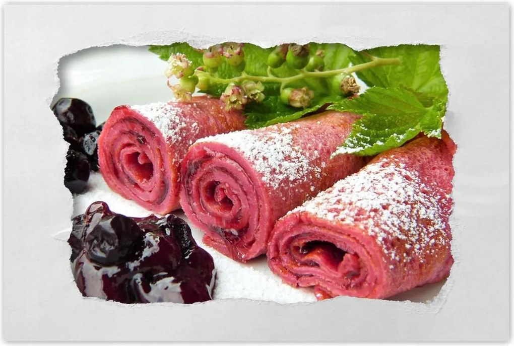 Poszterek 120x80 Málnás finomságok Gyümölcsök