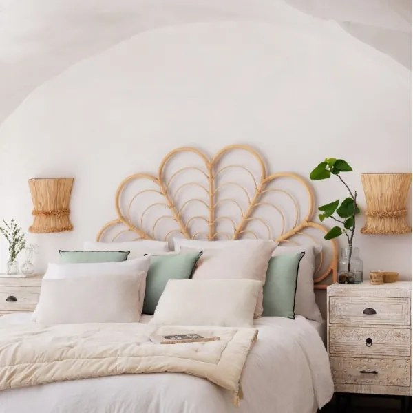 Atmosphera - Fali lámpa LOA 1xE27/40W/230V raffia háncs