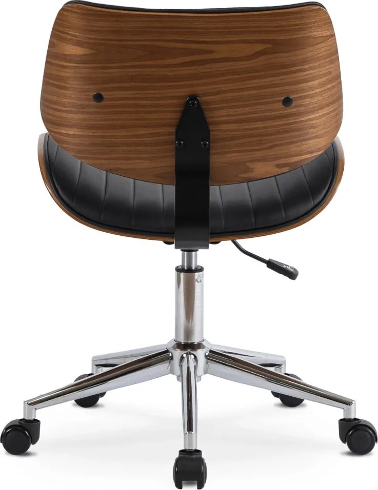 Forgószék fekete színben, műbőr kárpittal. TEKSAS