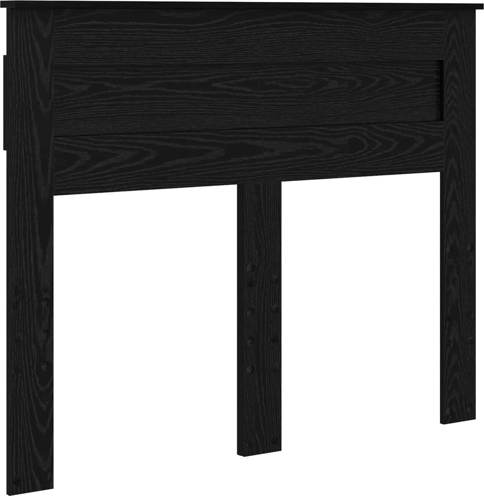 vidaXL Fejtámla Fekete tölgy 120 cm Faanyag