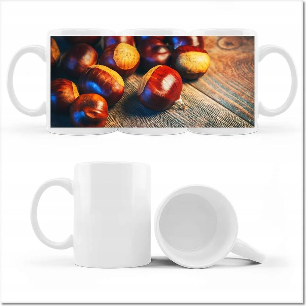 Fényképes bögre Dió a deszkán Bronz