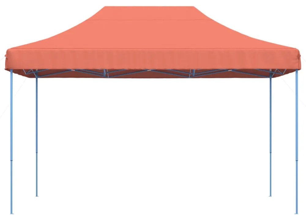 terrakotta összecsukható felugró rendezvénysátor 410x279x315 cm