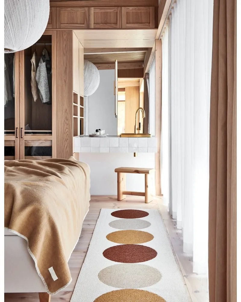 Okkersárga-krémszínű kültéri-beltéri futószőnyeg 70x280 cm Otto Harvest – Pappelina