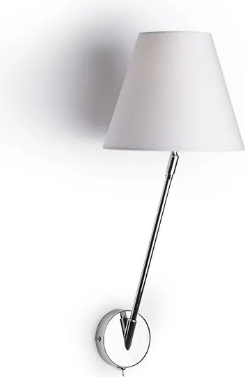RENDL SILENCE fali lámpa fehér króm 230V LED E27 15W