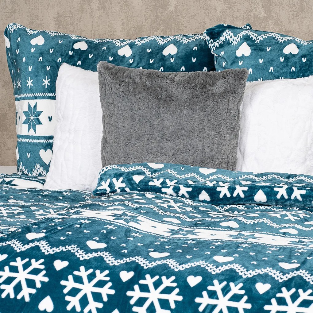 4Home Nordic love mikroszálas ágyneműhuzat, 140 x 220 cm, 70 x 90 cm, 140 x 220 cm, 70 x 90 cm