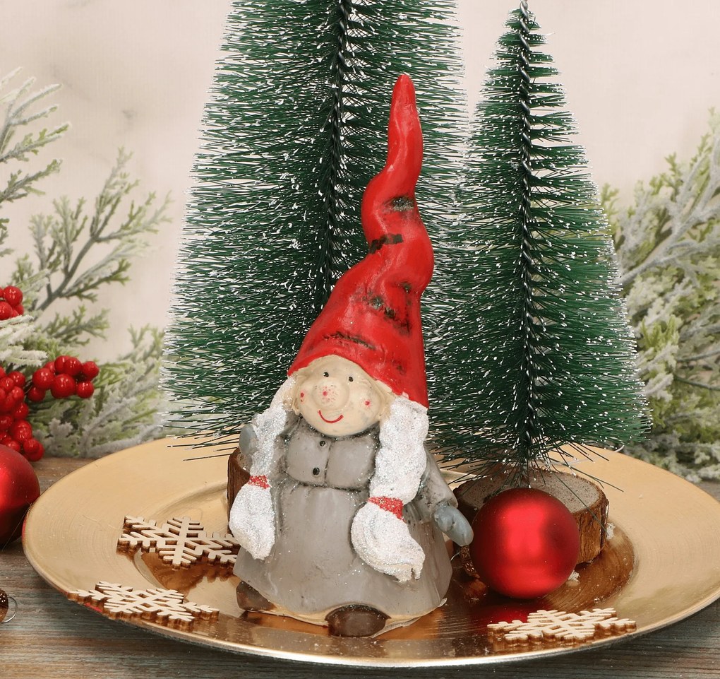 Karácsonyi manó dekorációs manó 14cm