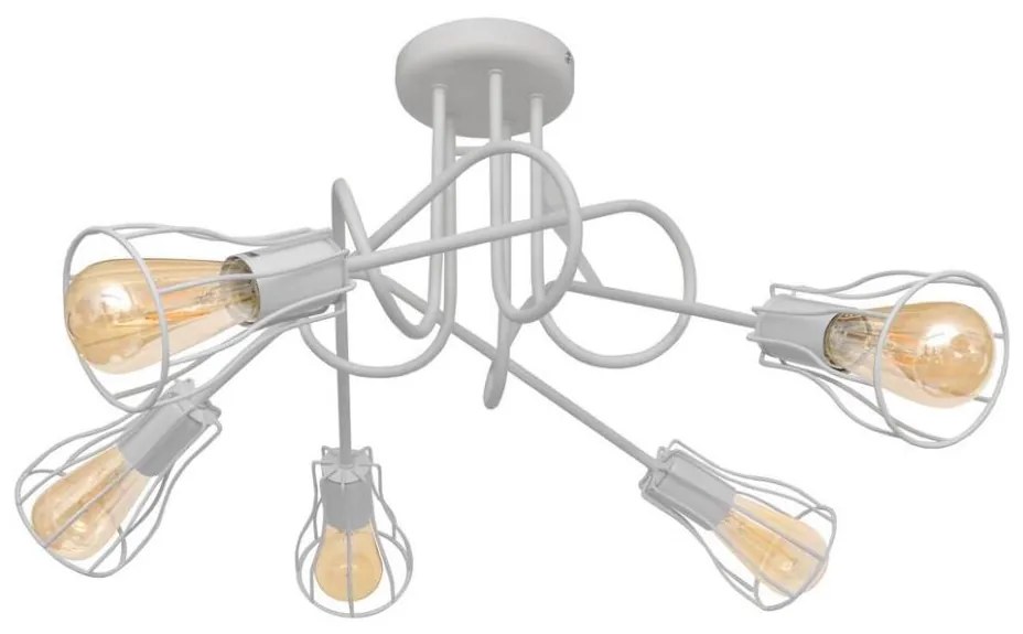 Felületre szerelhető csillár OXFORD 5xE27/15W/230V fehér