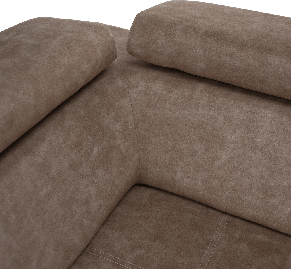 Ülőgarnitúra, bézs, balos, MALAGA BIG