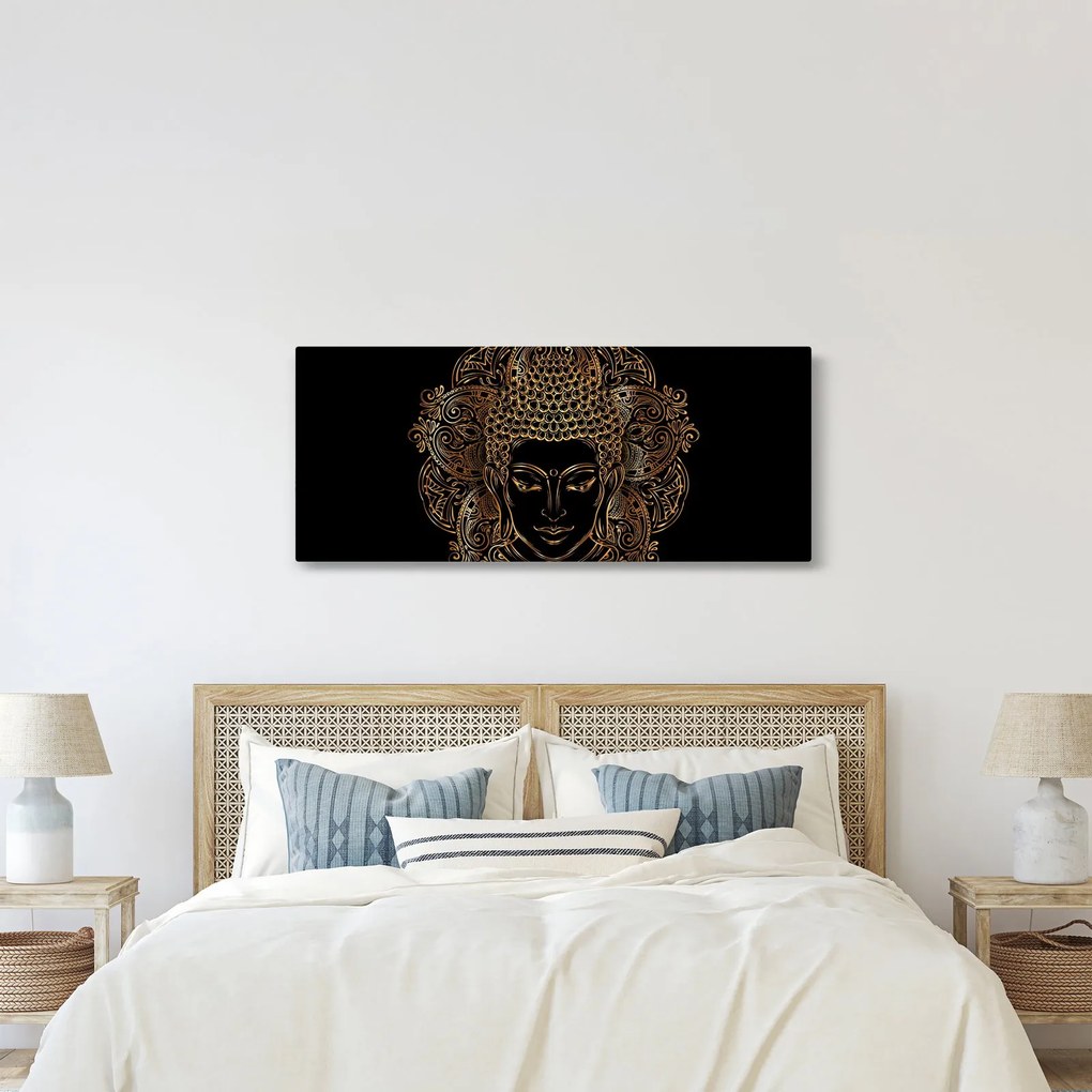 Arany Buddha képe (120x50 cm)