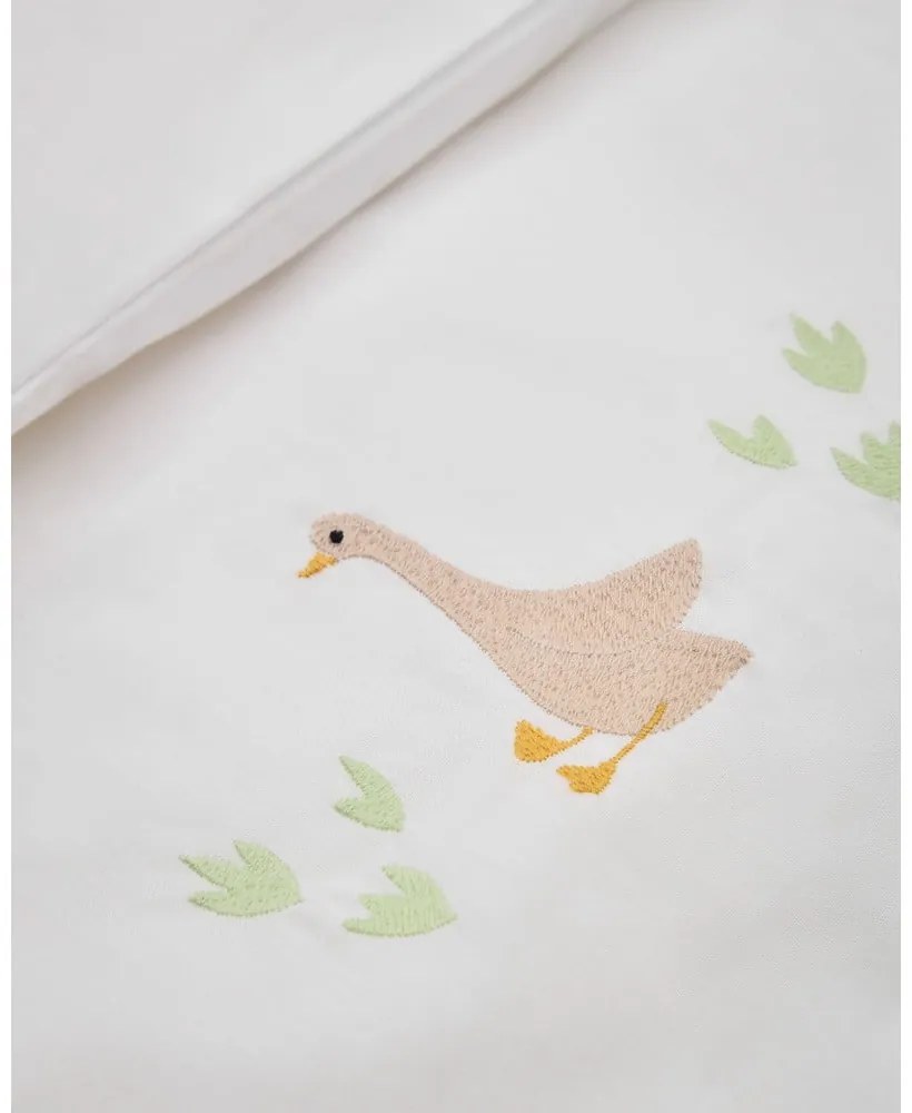 Fehér pamut-perkál gyerek ágyneműhuzat babaágyhoz 70x140 cm Milu – Kave Home