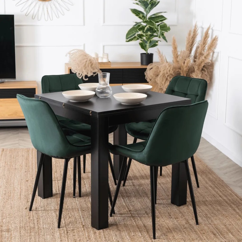 CHRIS szék zöld bársony