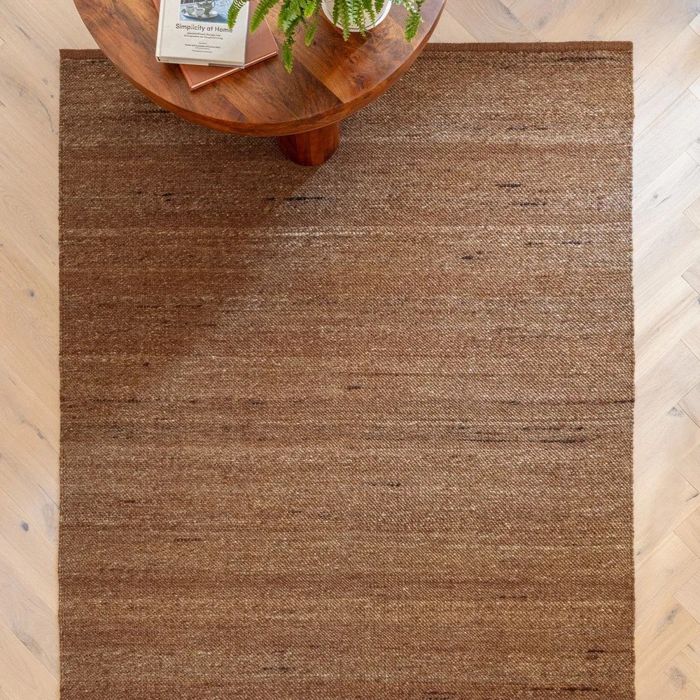 Terrakotta színű kétoldalas-kézi szövésű gyapjúkeverék szőnyeg 200x290 cm Birkdale Rust – Asiatic Carpets