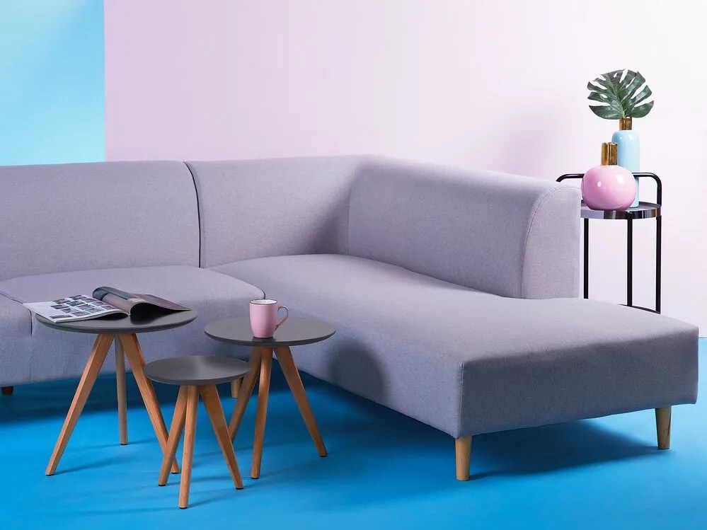 Dohányzóasztal szett 3 db Votas (szürke). 1009367