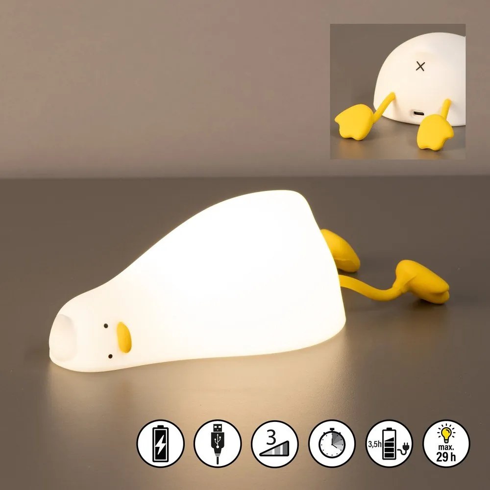 Fehér gyerek éjjelilámpa Lesley – Fischer &amp; Honsel