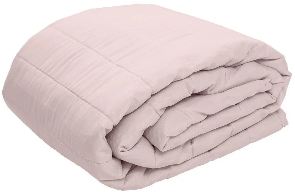 SUMMER nyári steppelt paplan 140x200 cm párnahuzattal 45x75 cm, púderrózsaszín