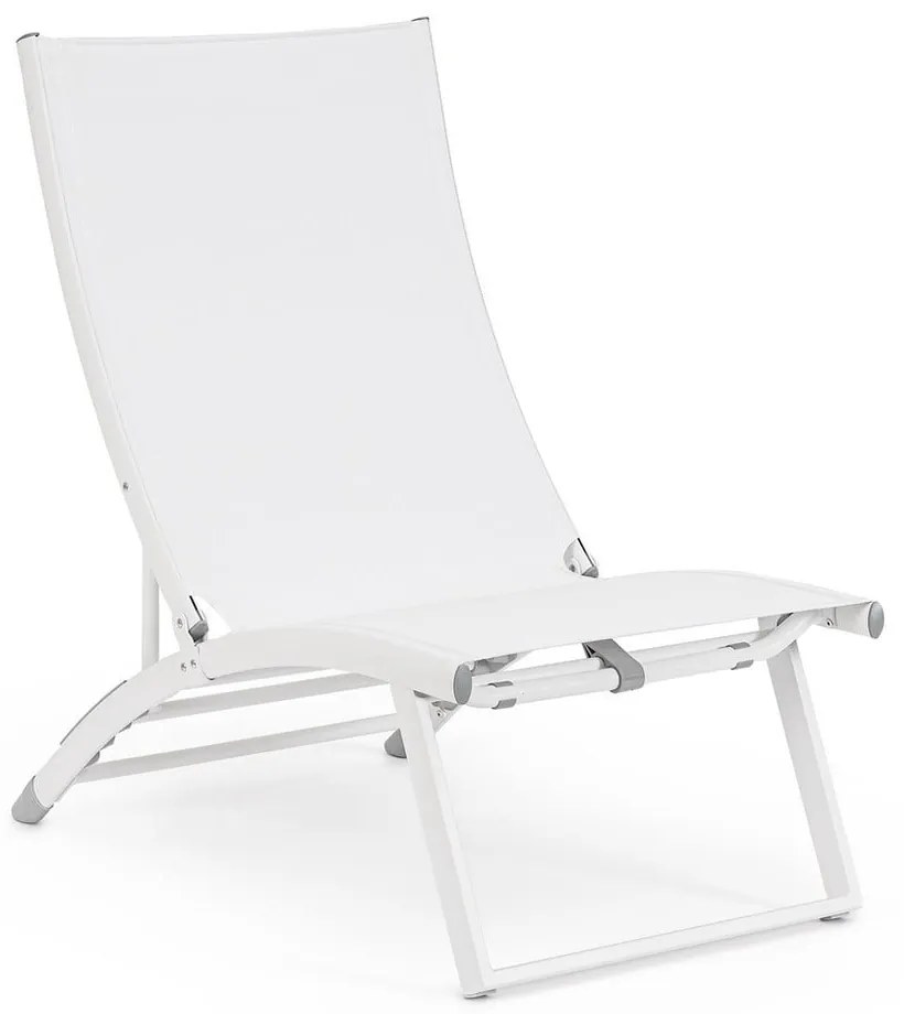 Fehér fém kerti napozóágy Taylor – Bizzotto