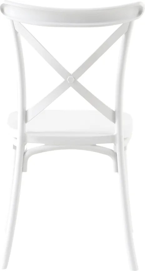Rakásolható szék, fehér, SAVITA