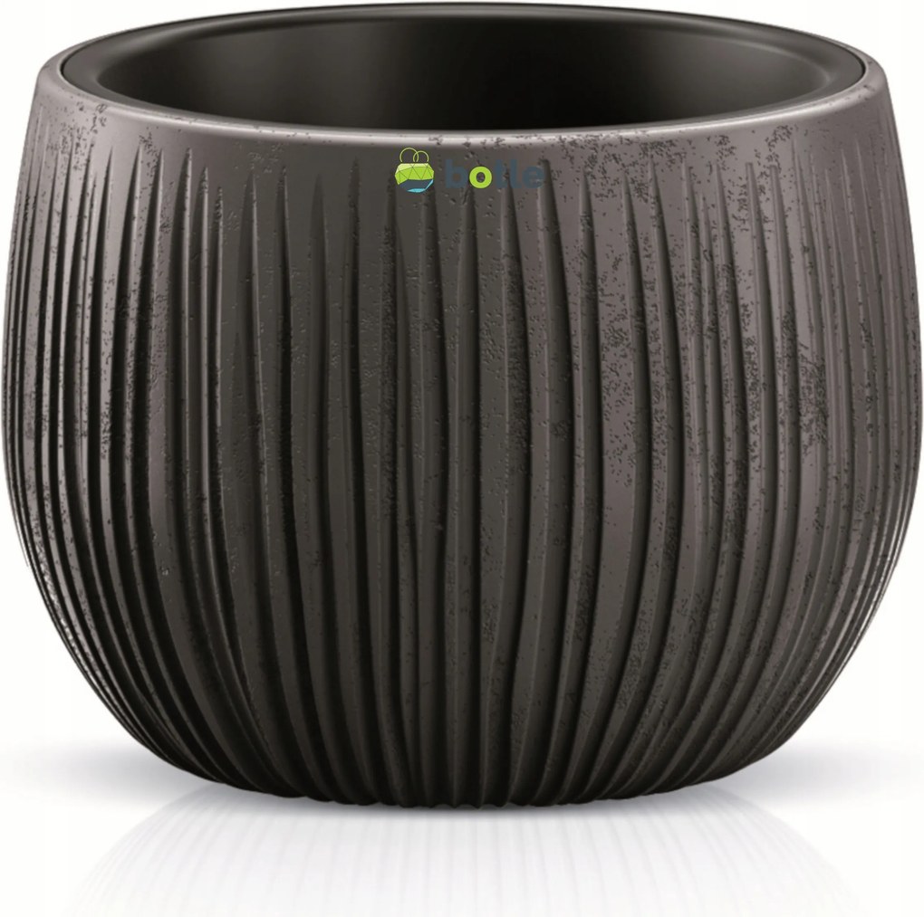 Virágtartó fedő szerkezet 18x13,5cm Fekete beton