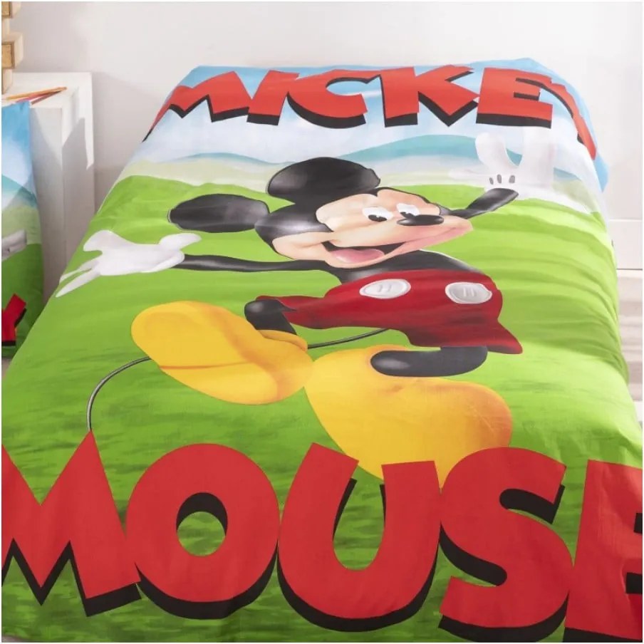 Disney Mickey Garden ágyneműhuzat 140×200cm, 65x65 cm