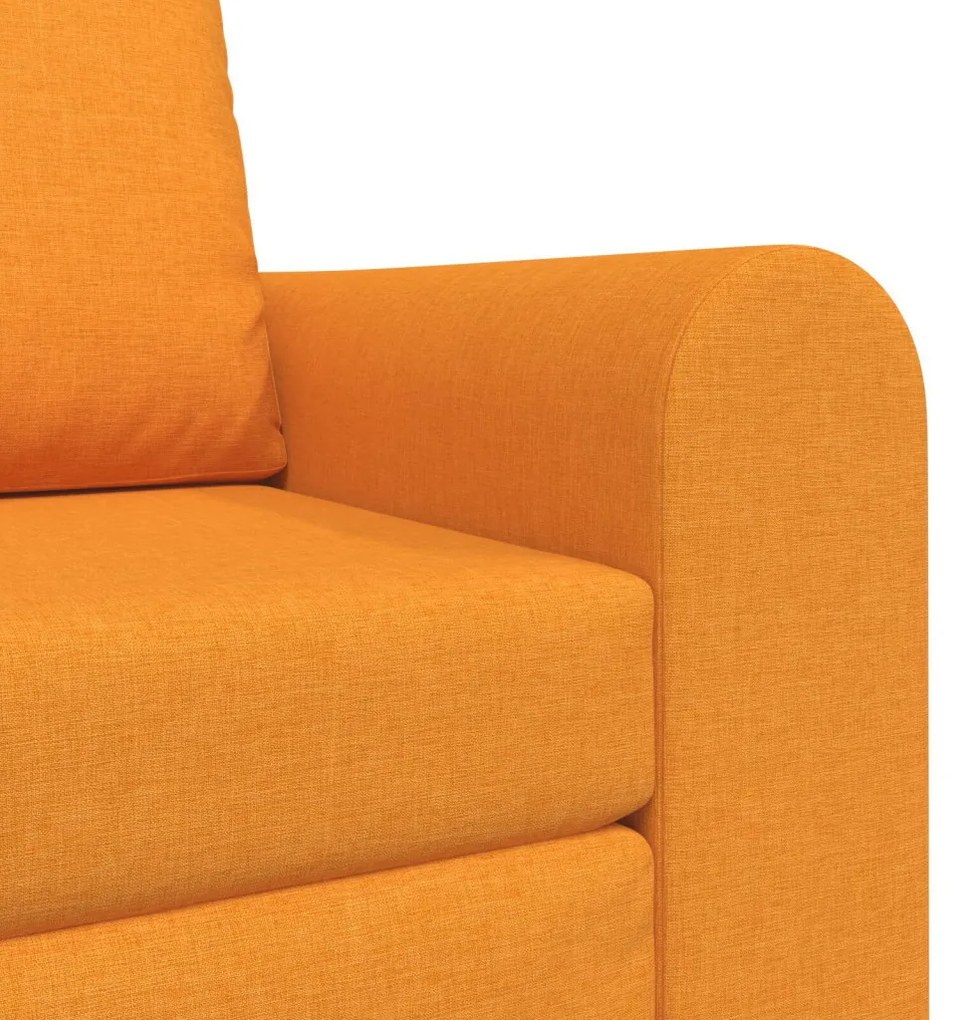 Földi kanapéágy 2 az 1-ben Sötét Sárga 98x71x83 cm Textil