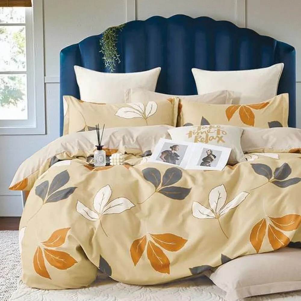 7 részes ágynemű LEAFS 140x200 cm