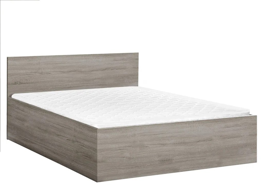 AKCIÓ Ágy SOFIA 140 x 200 cm, szarvasgomba tölgy II. osztály