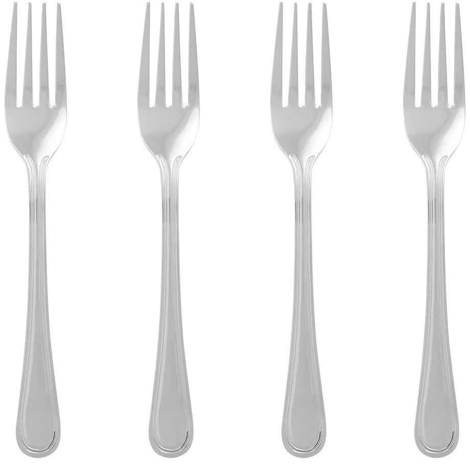 Ezüstszínű rozsdamentes acél villa szett 4 db-os Classic – Premier Housewares