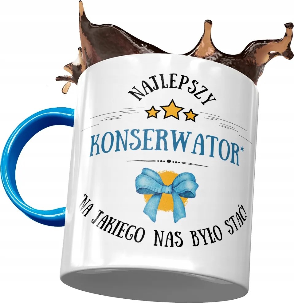 Kék Bögre Karbantartónak A Legjobb Ajándék Nyomtatott Fotóval