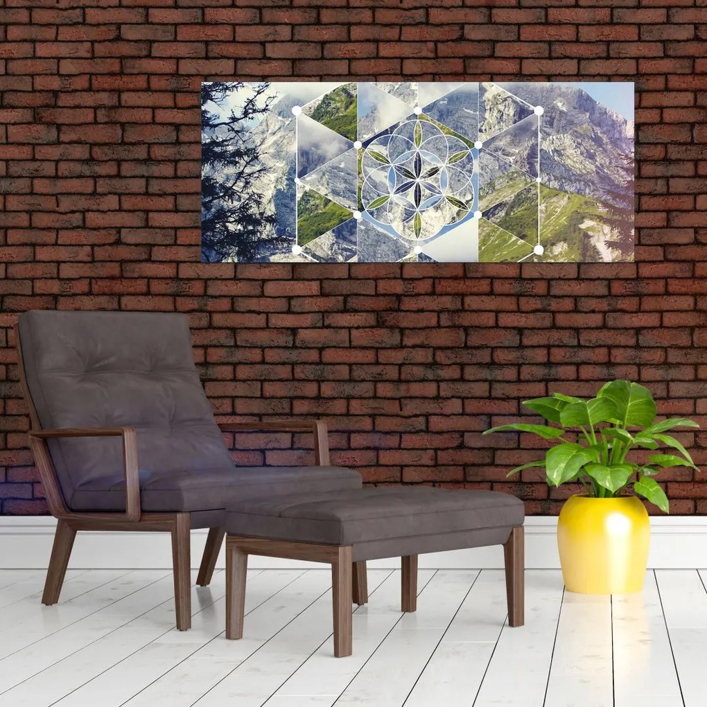 Kép - Geometriai ábra (120x50 cm)