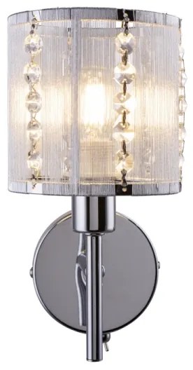 Globo 15091W - Fali lámpa WALLA 1xE14/40W/230V króm