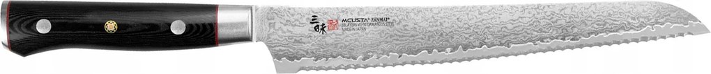 Japán kenyérvágó kés Pankiri 230 Mcusta Zanmai VG-10 Pro Zebra