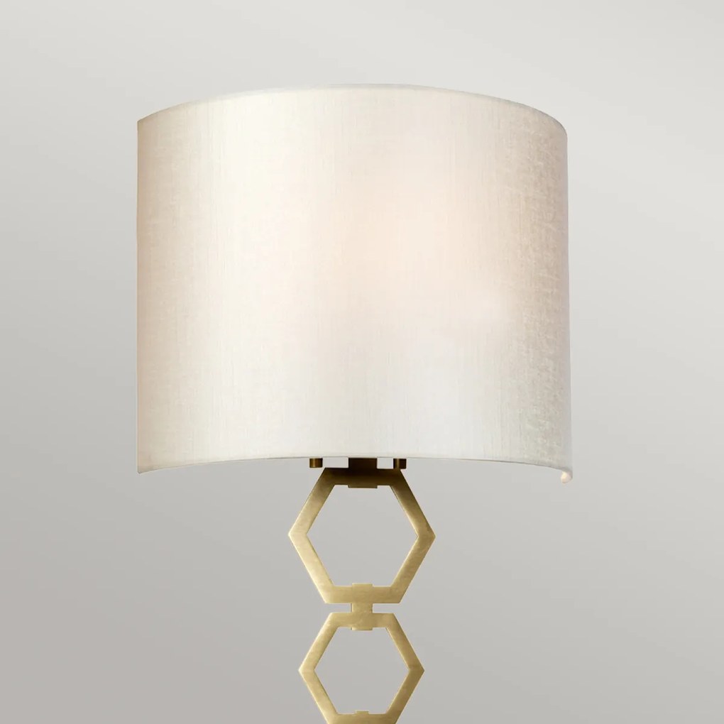 Elstead glamour modern fali lámpa clark bézs sárgaréz elsclark-medium-ab