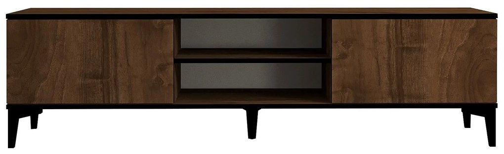 TV szekrény Erem - Walnut, Black