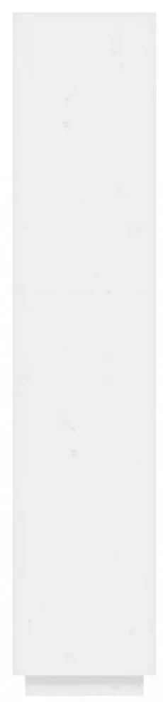 fehér tömör fenyőfa könyvszekrény/térelválasztó 40x35x167 cm