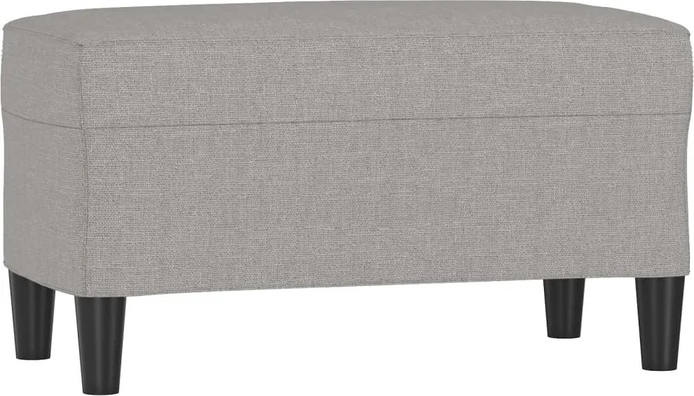 vidaXL világosszürke szövet pad 70 x 35 x 41 cm
