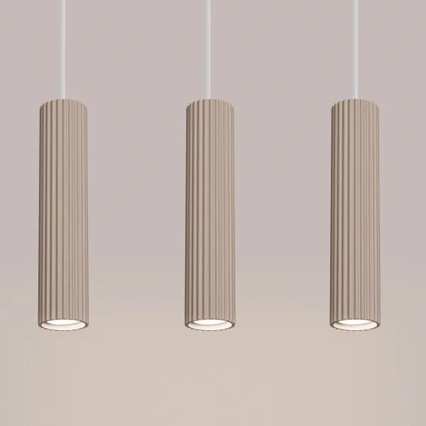 Brilagi - Csillár zsinóron CRESTO 3xGU10/10W/230V taupe