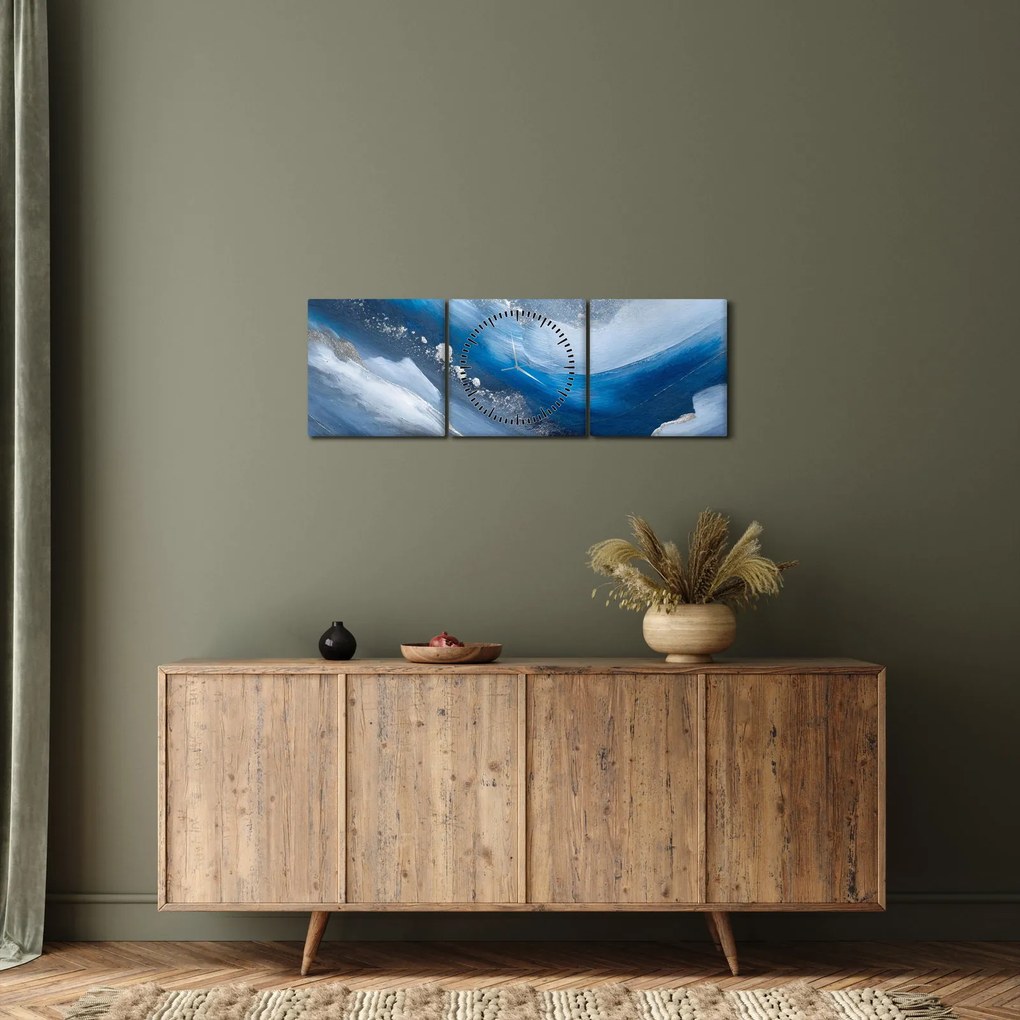 Kép - Az óceán elvonása (órával) (90x30 cm)