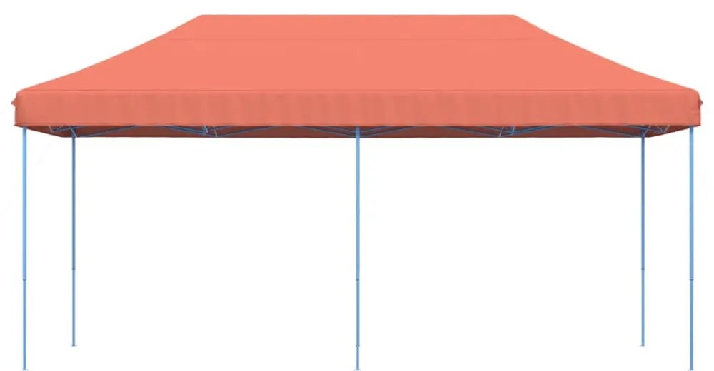 terrakotta összecsukható felugró rendezvénysátor 580x292x315 cm