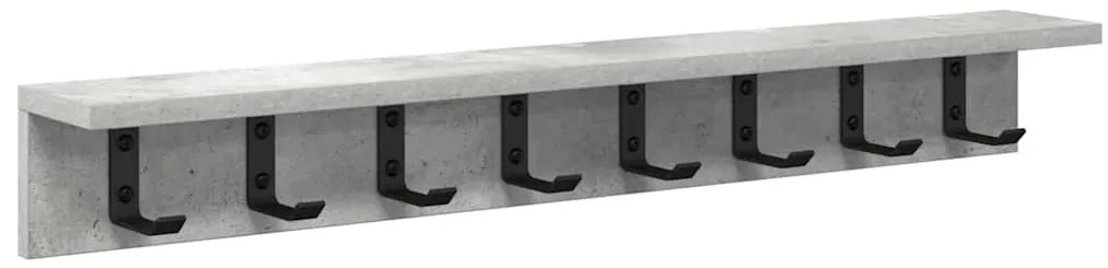Fali Kabáthorog Beton szürke 80 x 10.5 x 10.5 cm Faanyag