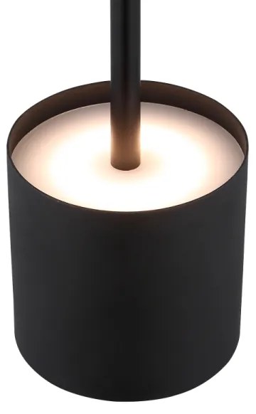 Globo 58487B - LED érintésvezérelt tölthető asztali lámpa DIXON 1,5W/5V 2200 mAh fekete