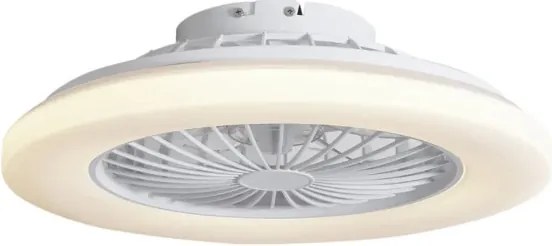 Mennyezeti ventilátor fehér,LED-del, KELVINBEN dimmelhető távirányítóval (48,5CM)