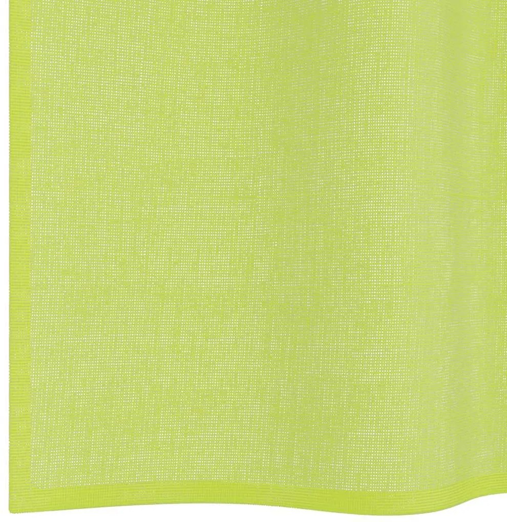 2 db almazöld fátyolfüggönyök fülecske tetejével 140x260 cm